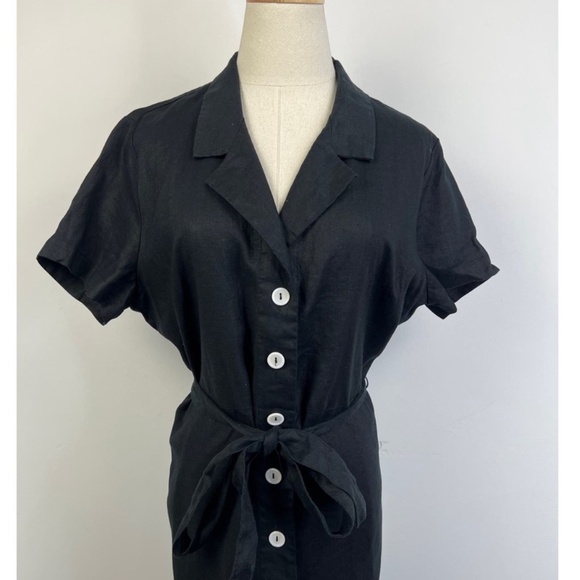 ♣️NWT - QUINCE 100% EUROPEAN LINEN BUTTON FRONT DRESS♣️ - Picture 9 of 16